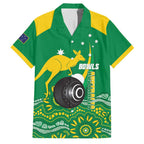 Custom Bowls Australia Family Matching Long Sleeve Bodycon Dress and Hawaiian Shirt Aussie Kangaroo Aboriginal Art - Aussie Hoodie