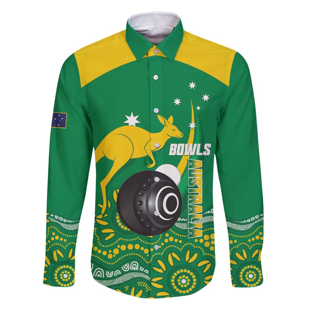 Custom Bowls Australia Family Matching Long Sleeve Bodycon Dress and Hawaiian Shirt Aussie Kangaroo Aboriginal Art - Aussie Hoodie