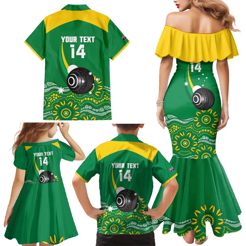 Custom Bowls Australia Family Matching Mermaid Dress and Hawaiian Shirt Aussie Kangaroo Aboriginal Art - Aussie Hoodie
