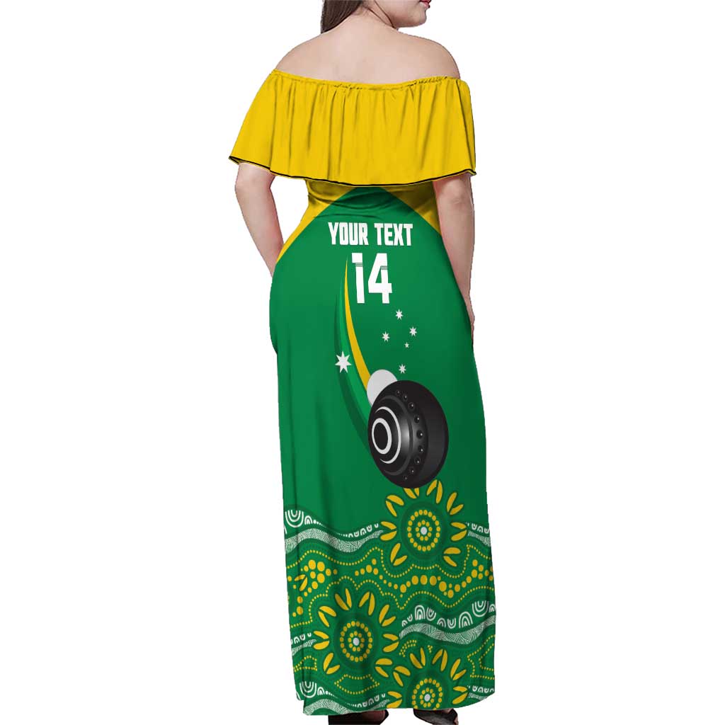 Custom Bowls Australia Family Matching Off Shoulder Maxi Dress and Hawaiian Shirt Aussie Kangaroo Aboriginal Art - Aussie Hoodie