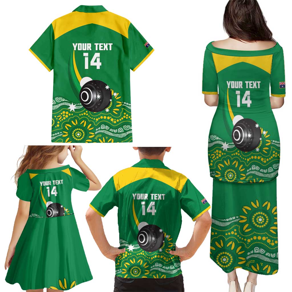 Custom Bowls Australia Family Matching Puletasi and Hawaiian Shirt Aussie Kangaroo Aboriginal Art - Aussie Hoodie