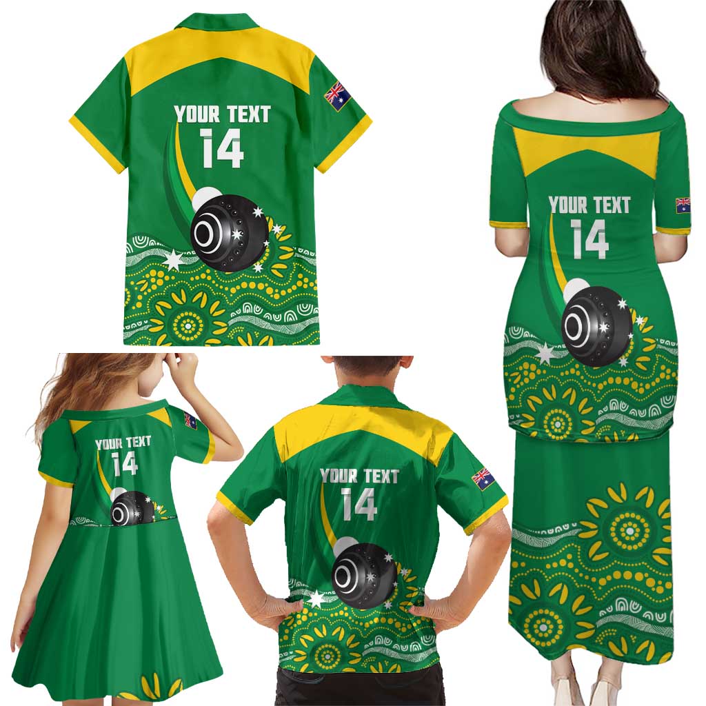 Custom Bowls Australia Family Matching Puletasi and Hawaiian Shirt Aussie Kangaroo Aboriginal Art - Aussie Hoodie