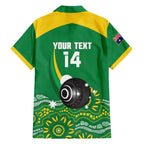 Custom Bowls Australia Family Matching Short Sleeve Bodycon Dress and Hawaiian Shirt Aussie Kangaroo Aboriginal Art - Aussie Hoodie
