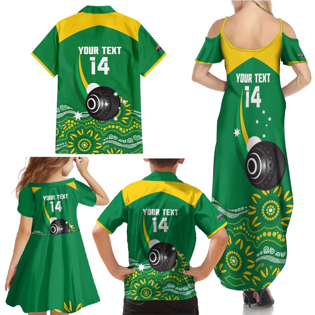 Custom Bowls Australia Family Matching Summer Maxi Dress and Hawaiian Shirt Aussie Kangaroo Aboriginal Art - Aussie Hoodie