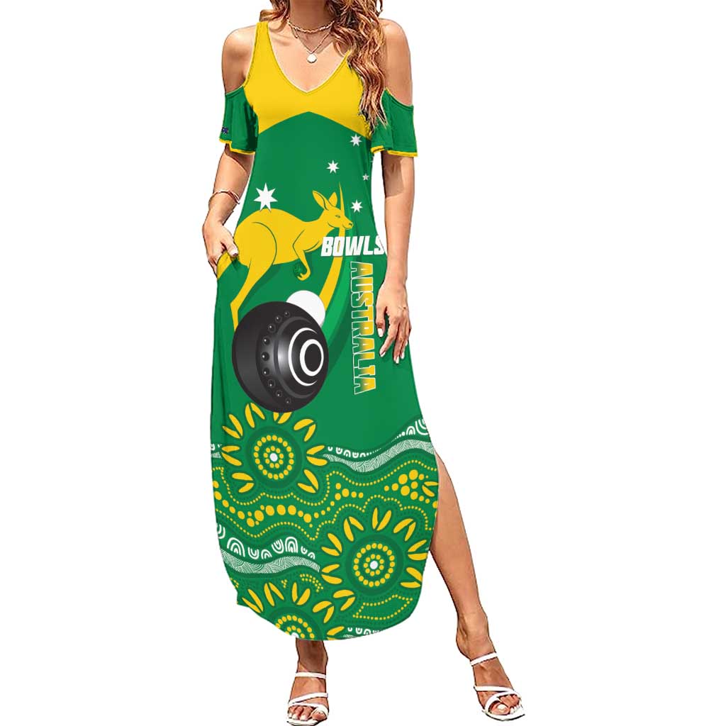 Custom Bowls Australia Family Matching Summer Maxi Dress and Hawaiian Shirt Aussie Kangaroo Aboriginal Art - Aussie Hoodie