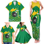 Custom Bowls Australia Family Matching Tank Maxi Dress and Hawaiian Shirt Aussie Kangaroo Aboriginal Art - Aussie Hoodie
