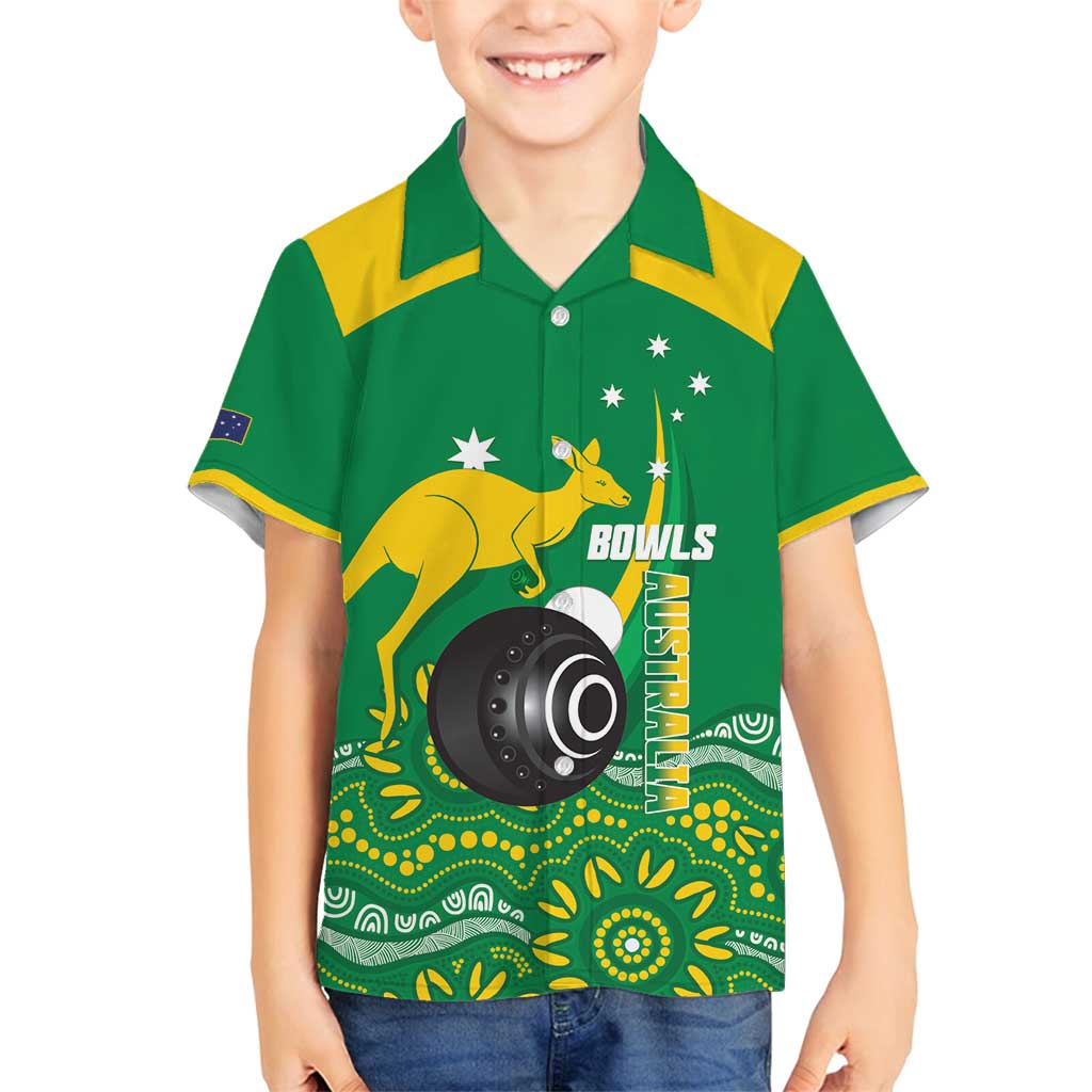 Custom Bowls Australia Family Matching Tank Maxi Dress and Hawaiian Shirt Aussie Kangaroo Aboriginal Art - Aussie Hoodie