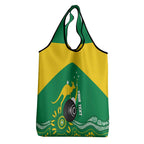 Custom Bowls Australia Grocery Bag Aussie Kangaroo Aboriginal Art - Aussie Hoodie