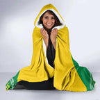 Custom Bowls Australia Hooded Blanket Aussie Kangaroo Aboriginal Art - Aussie Hoodie