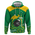 Custom Bowls Australia Hoodie Aussie Kangaroo Aboriginal Art - Aussie Hoodie
