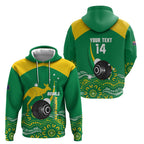 Custom Bowls Australia Hoodie Aussie Kangaroo Aboriginal Art - Aussie Hoodie