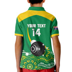 Custom Bowls Australia Kid Polo Shirt Aussie Kangaroo Aboriginal Art - Aussie Hoodie