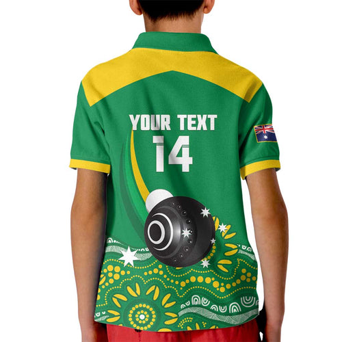 Custom Bowls Australia Kid Polo Shirt Aussie Kangaroo Aboriginal Art - Aussie Hoodie