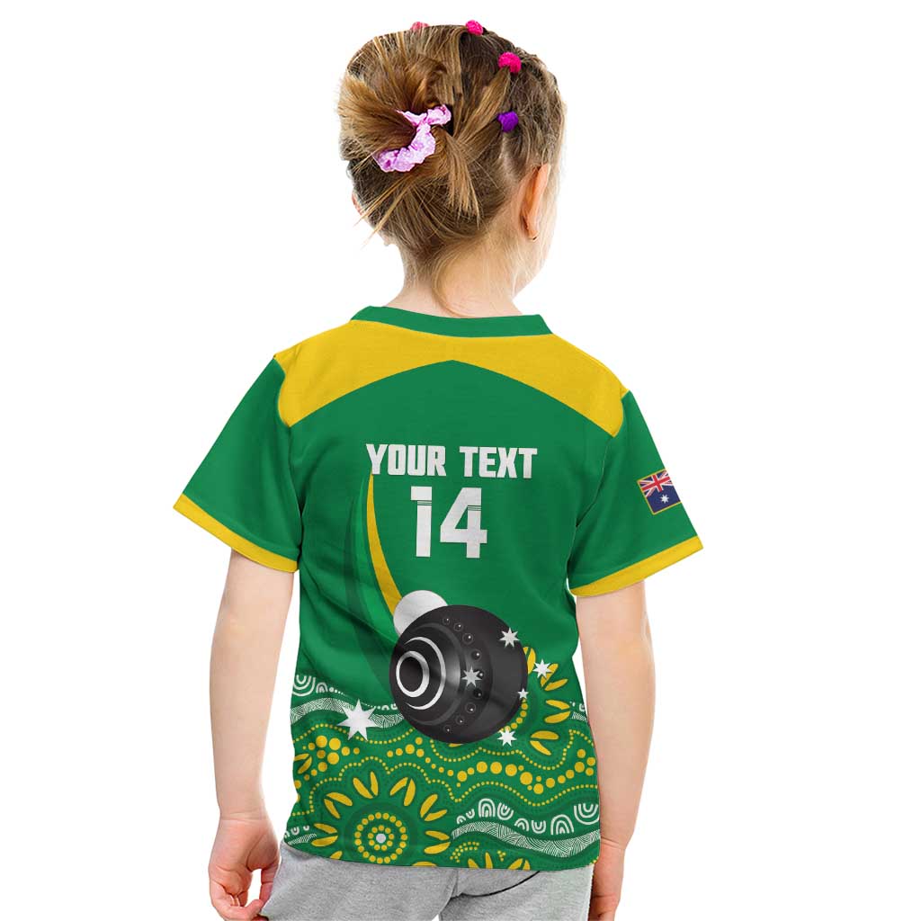 Custom Bowls Australia Kid T Shirt Aussie Kangaroo Aboriginal Art - Aussie Hoodie