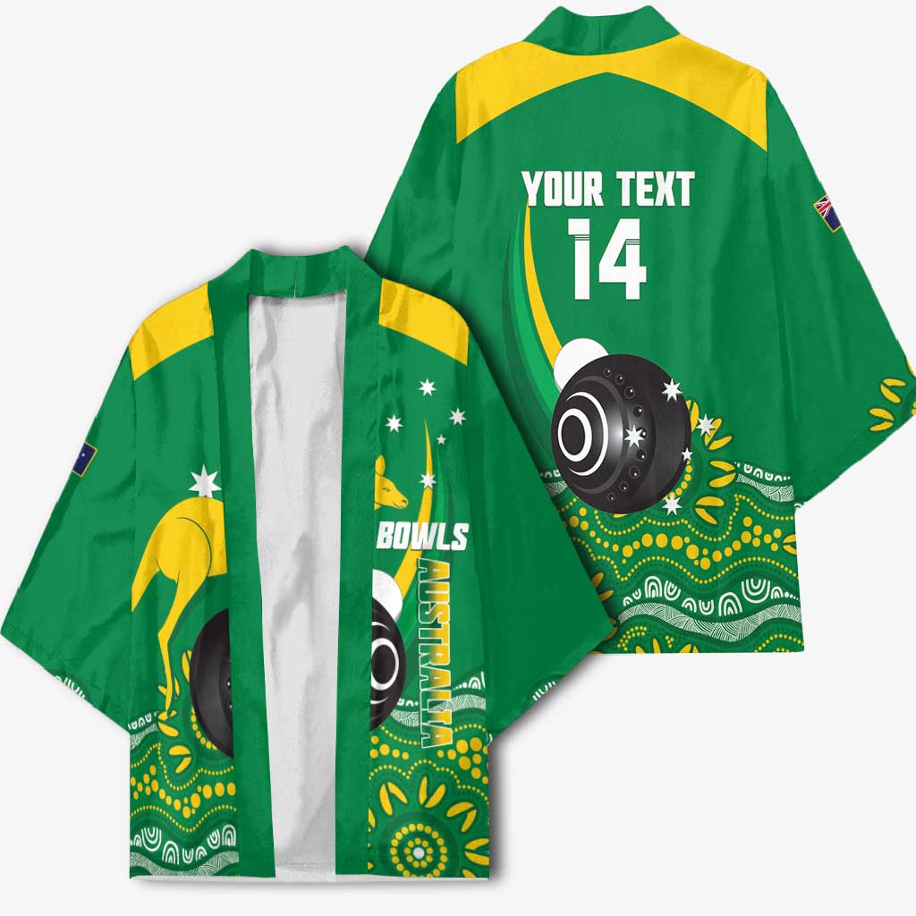 Custom Bowls Australia Kimono Aussie Kangaroo Aboriginal Art - Aussie Hoodie
