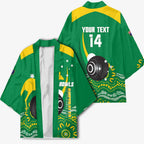 Custom Bowls Australia Kimono Aussie Kangaroo Aboriginal Art - Aussie Hoodie