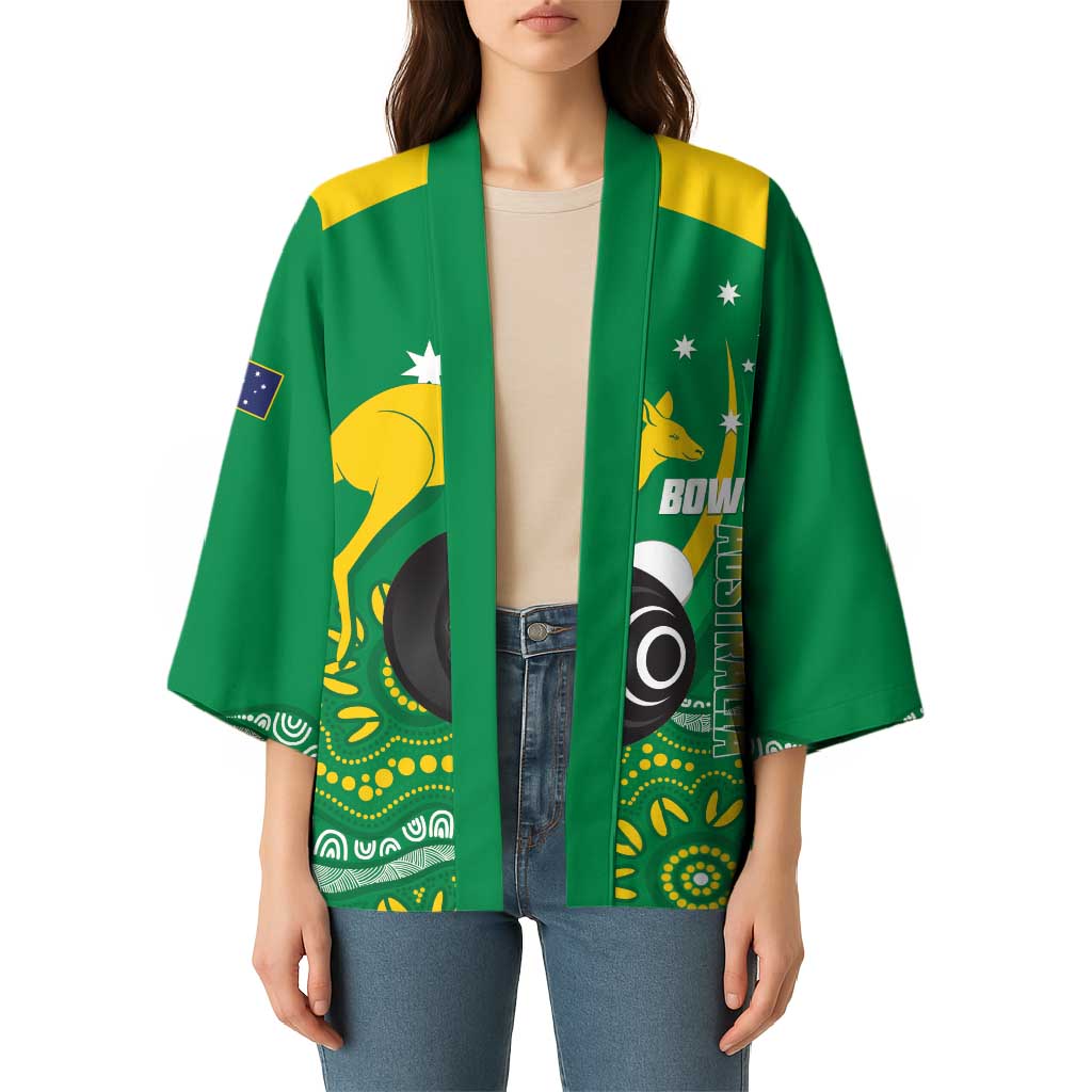 Custom Bowls Australia Kimono Aussie Kangaroo Aboriginal Art - Aussie Hoodie