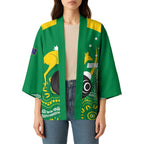Custom Bowls Australia Kimono Aussie Kangaroo Aboriginal Art - Aussie Hoodie