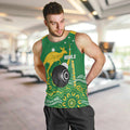 Custom Bowls Australia Men Tank Top Aussie Kangaroo Aboriginal Art - Aussie Hoodie