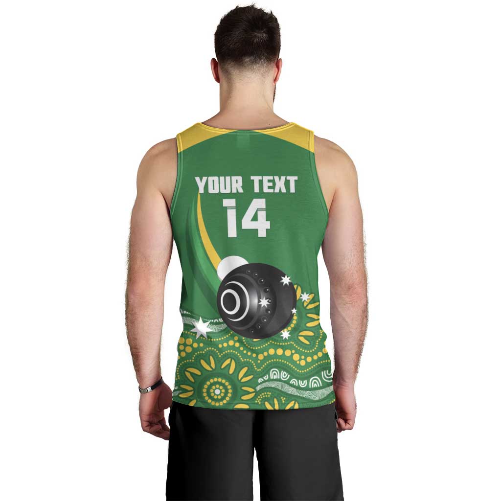 Custom Bowls Australia Men Tank Top Aussie Kangaroo Aboriginal Art - Aussie Hoodie