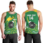Custom Bowls Australia Men Tank Top Aussie Kangaroo Aboriginal Art - Aussie Hoodie