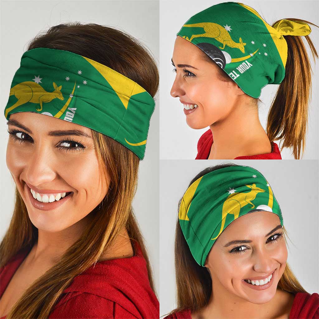 Custom Bowls Australia Neck Gaiter Aussie Kangaroo Aboriginal Art - Aussie Hoodie