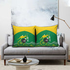 Custom Bowls Australia Pillow Cover Aussie Kangaroo Aboriginal Art - Aussie Hoodie