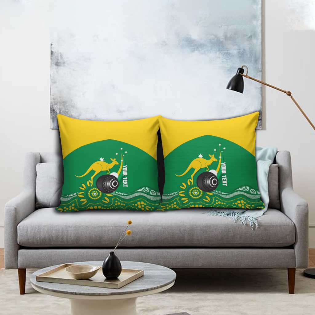 Custom Bowls Australia Pillow Cover Aussie Kangaroo Aboriginal Art - Aussie Hoodie