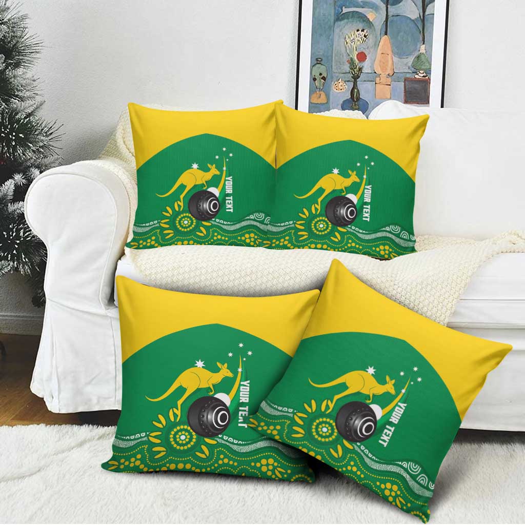 Custom Bowls Australia Pillow Cover Aussie Kangaroo Aboriginal Art - Aussie Hoodie