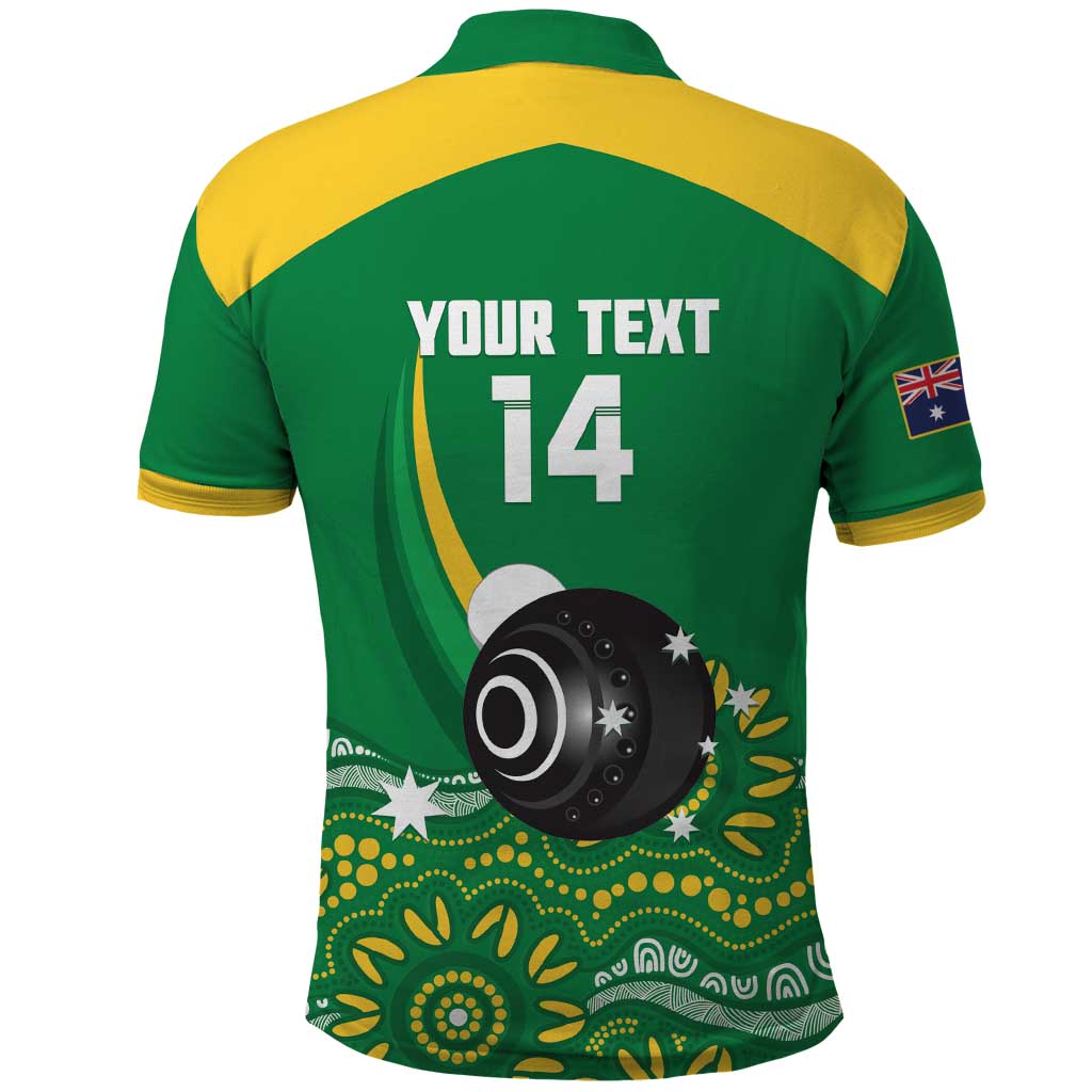 Custom Bowls Australia Polo Shirt Aussie Kangaroo Aboriginal Art - Aussie Hoodie