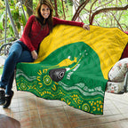 Custom Bowls Australia Quilt Aussie Kangaroo Aboriginal Art - Aussie Hoodie