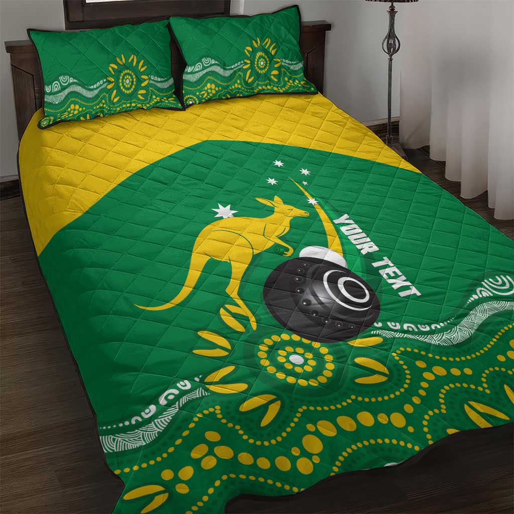 Custom Bowls Australia Quilt Bed Set Aussie Kangaroo Aboriginal Art - Aussie Hoodie