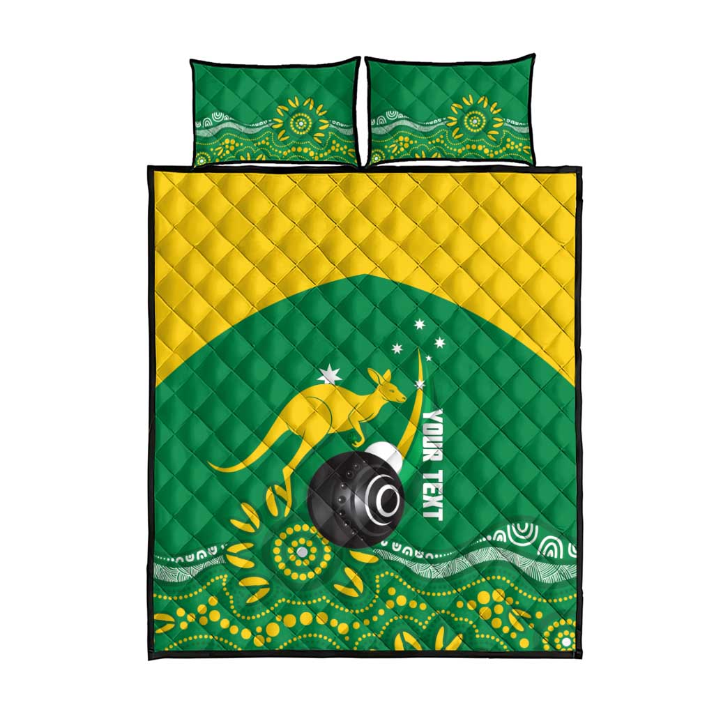Custom Bowls Australia Quilt Bed Set Aussie Kangaroo Aboriginal Art - Aussie Hoodie