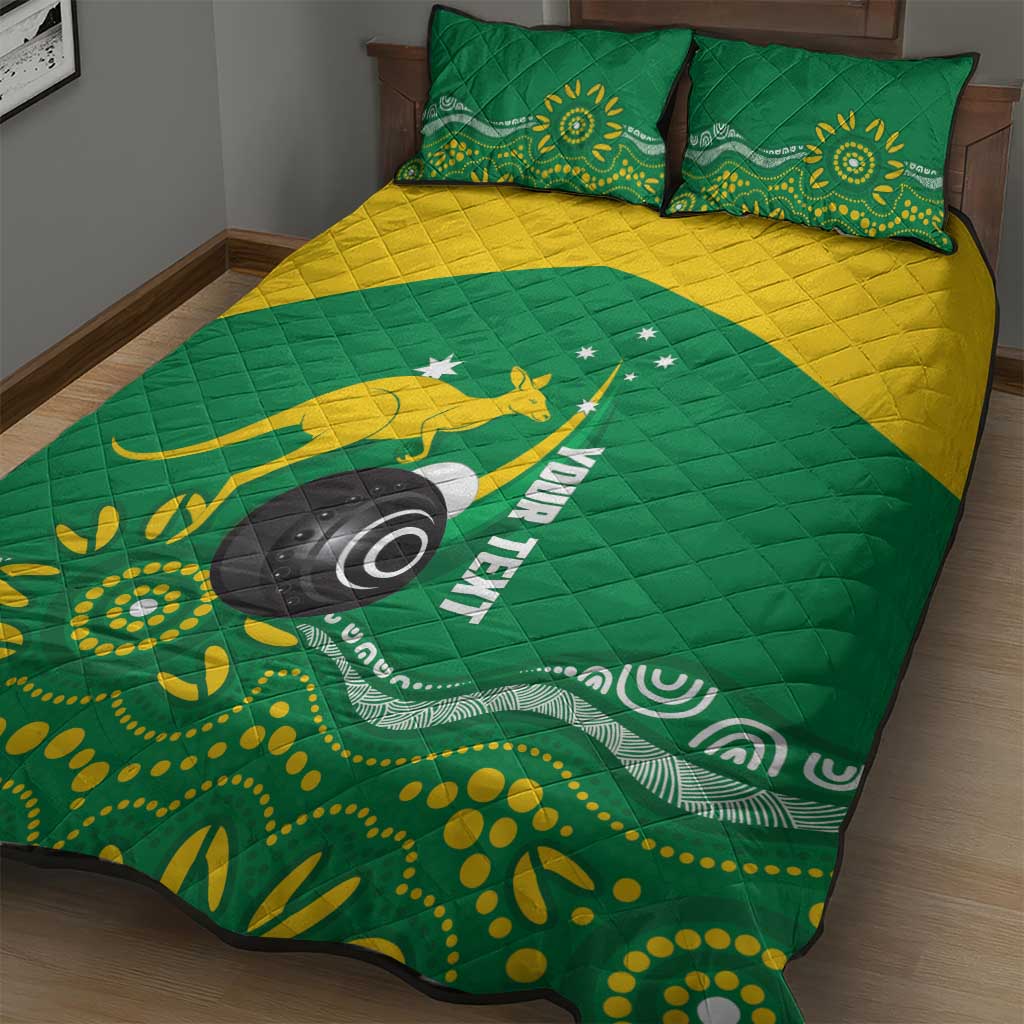 Custom Bowls Australia Quilt Bed Set Aussie Kangaroo Aboriginal Art - Aussie Hoodie