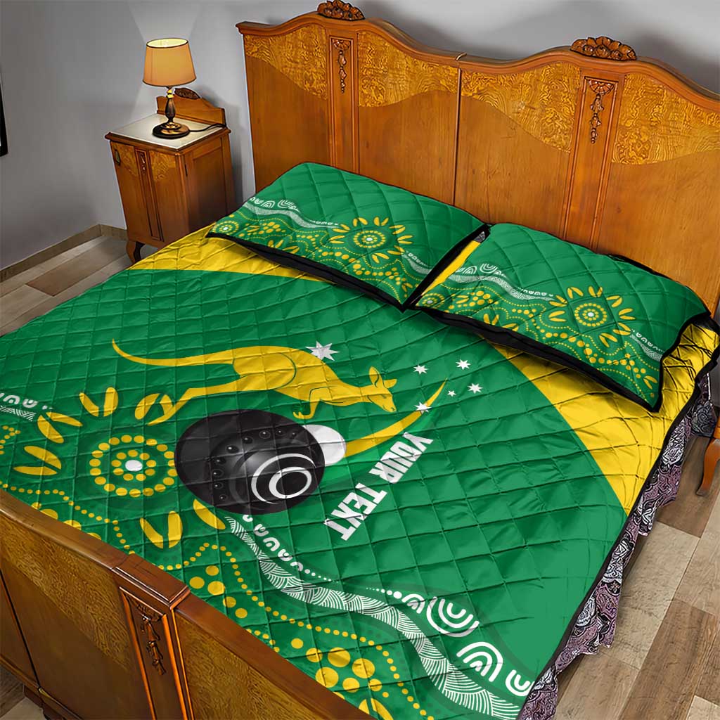 Custom Bowls Australia Quilt Bed Set Aussie Kangaroo Aboriginal Art - Aussie Hoodie