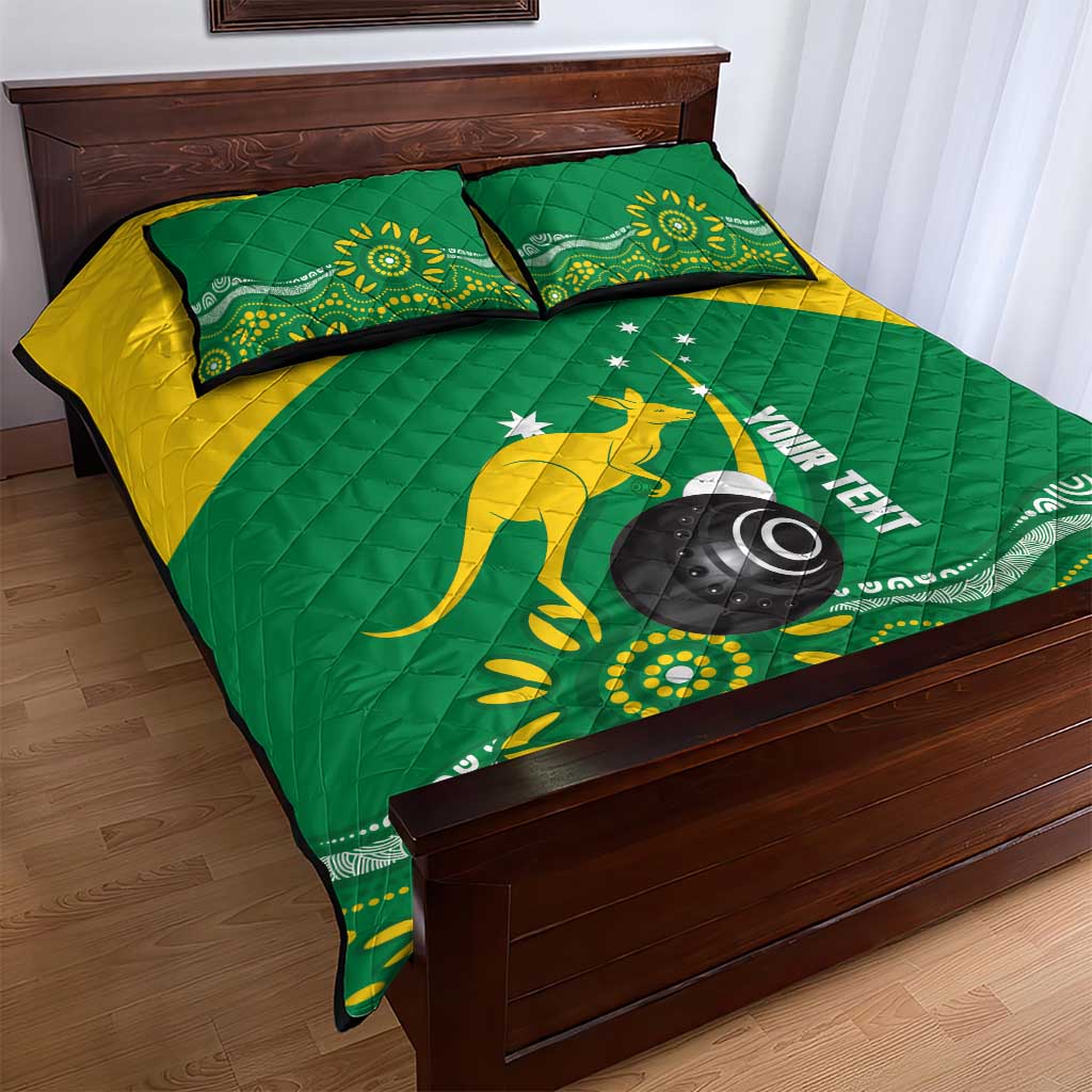 Custom Bowls Australia Quilt Bed Set Aussie Kangaroo Aboriginal Art - Aussie Hoodie