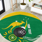 Custom Bowls Australia Round Carpet Aussie Kangaroo Aboriginal Art - Aussie Hoodie