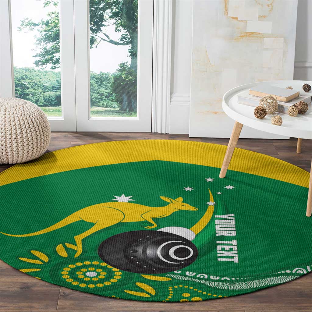 Custom Bowls Australia Round Carpet Aussie Kangaroo Aboriginal Art - Aussie Hoodie