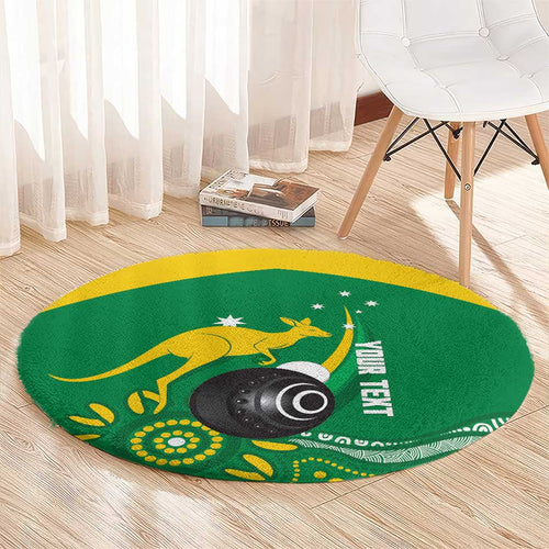 Custom Bowls Australia Round Carpet Aussie Kangaroo Aboriginal Art - Aussie Hoodie