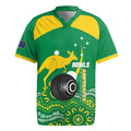 Custom Bowls Australia Rugby Jersey Aussie Kangaroo Aboriginal Art - Aussie Hoodie