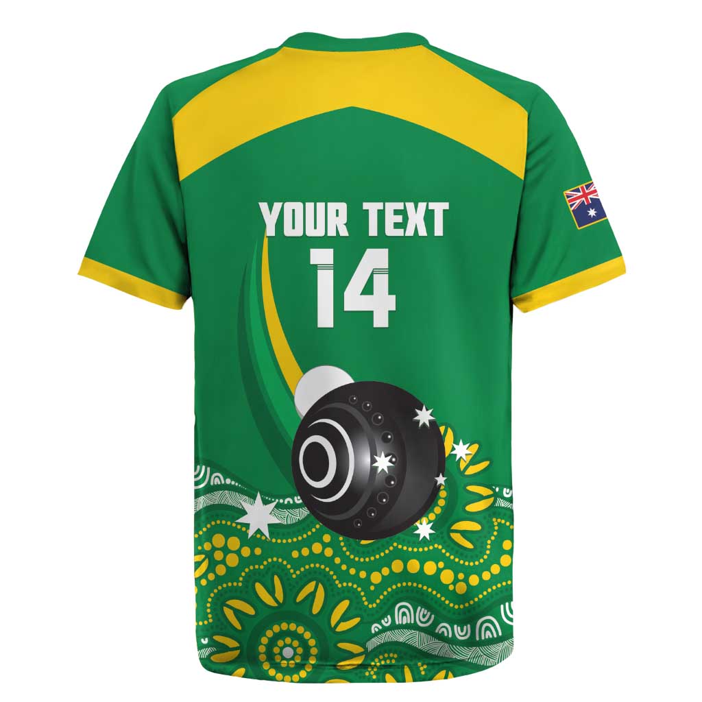 Custom Bowls Australia Rugby Jersey Aussie Kangaroo Aboriginal Art - Aussie Hoodie