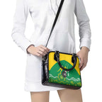 Custom Bowls Australia Shoulder Handbag Aussie Kangaroo Aboriginal Art - Aussie Hoodie