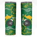 Custom Bowls Australia Skinny Tumbler Aussie Kangaroo Aboriginal Art - Aussie Hoodie