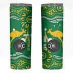 Custom Bowls Australia Skinny Tumbler Aussie Kangaroo Aboriginal Art - Aussie Hoodie