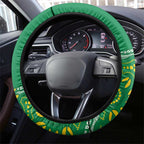 Bowls Australia Steering Wheel Cover Aussie Kangaroo Aboriginal Art - Aussie Hoodie