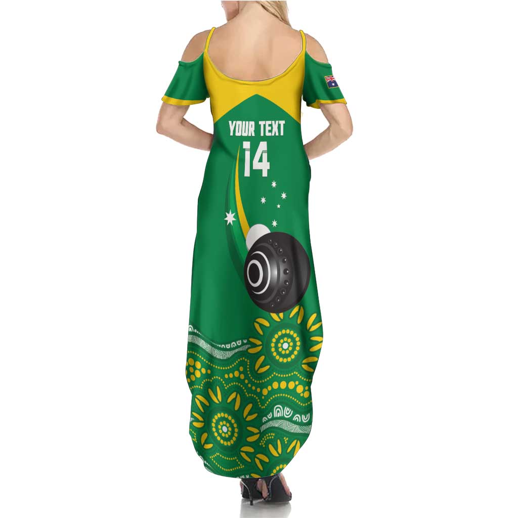 Custom Bowls Australia Summer Maxi Dress Aussie Kangaroo Aboriginal Art - Aussie Hoodie