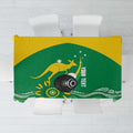 Custom Bowls Australia Tablecloth Aussie Kangaroo Aboriginal Art - Aussie Hoodie