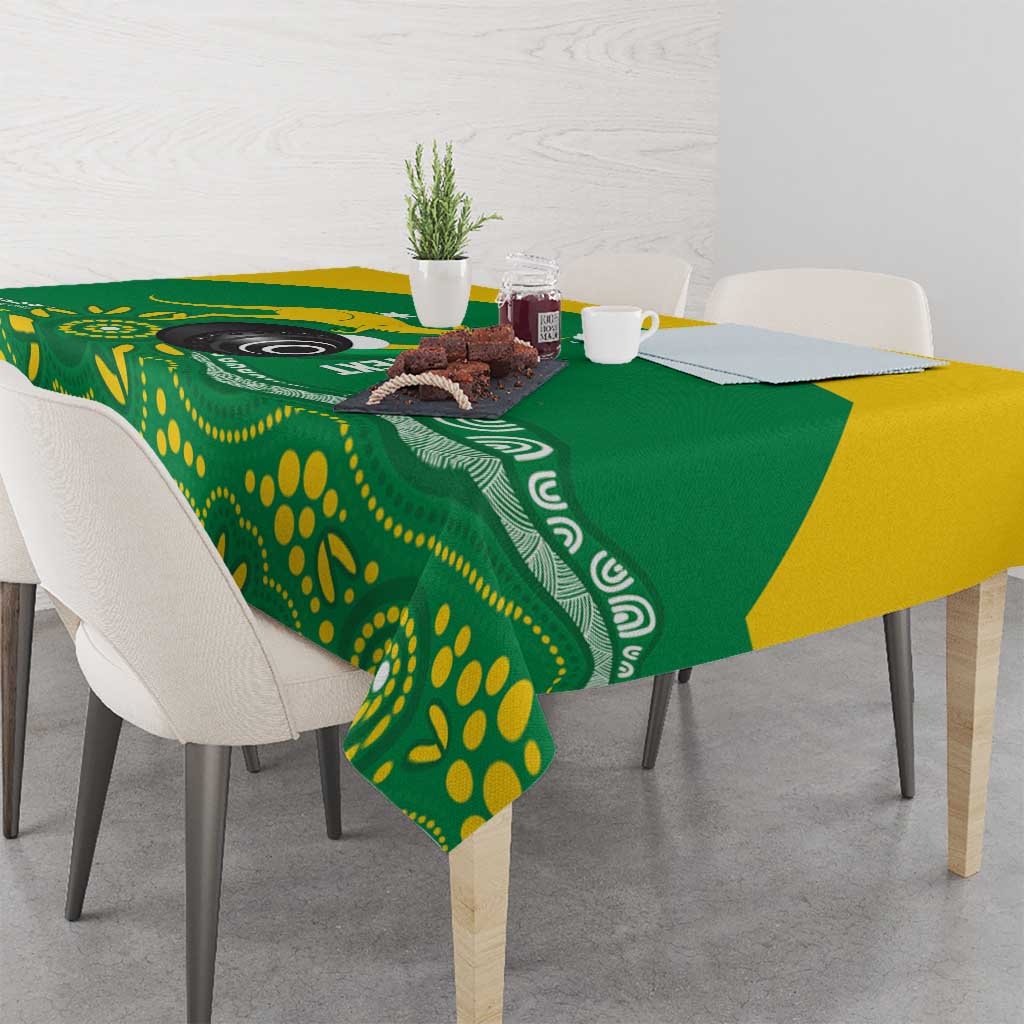 Custom Bowls Australia Tablecloth Aussie Kangaroo Aboriginal Art - Aussie Hoodie