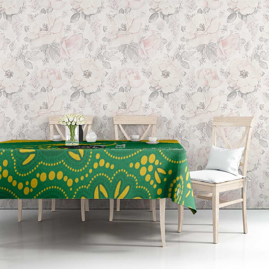 Custom Bowls Australia Tablecloth Aussie Kangaroo Aboriginal Art - Aussie Hoodie