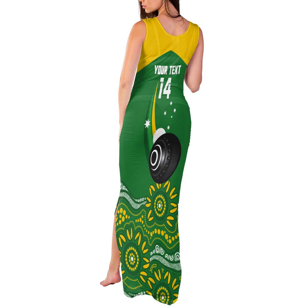 Custom Bowls Australia Tank Maxi Dress Aussie Kangaroo Aboriginal Art - Aussie Hoodie
